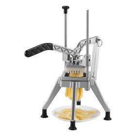 French Fry Cutter, 1/2" Blade Commercial Vegetable Chopper, Lever-Action Vegetable Dicer with Ergonomic Handle, Stainless Steel Potato Slicer for Thi