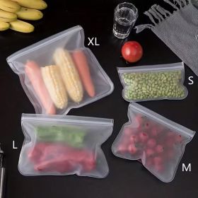 Reusable Silicone Food Storage Bags, 8 PCS BPA-Free Food Grade Freezer Bags, Leakproof & Reusable Ziplock Bags for Food, Fruits, Veggies, Meat, Meal