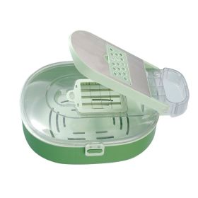 Oval-Shaped Vegetable Cutter - Ergonomic Kitchen Tool for Precise Slicing, Safe & Comfortable Grip, Durable Stainless Steel Blade - Perfect for Carro